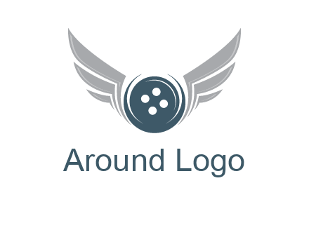 wings around the circle button