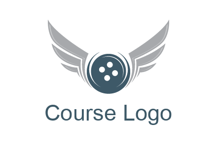 wings around the circle button