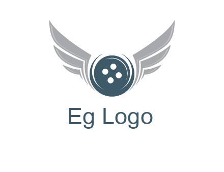 wings around the circle button