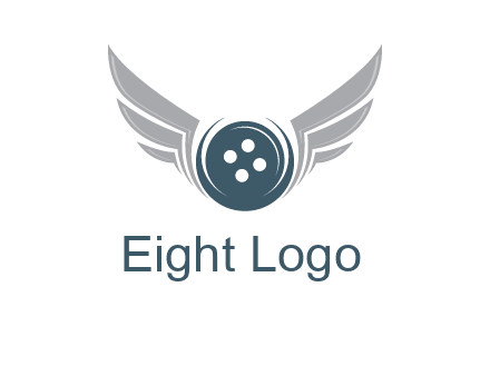 wings around the circle button