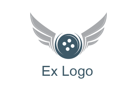 wings around the circle button
