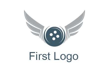 wings around the circle button