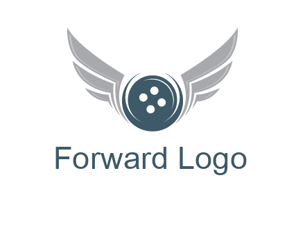 wings around the circle button