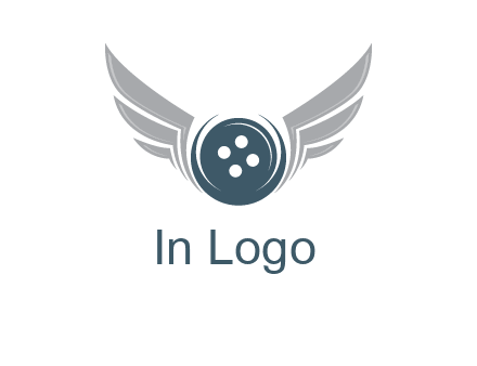 wings around the circle button