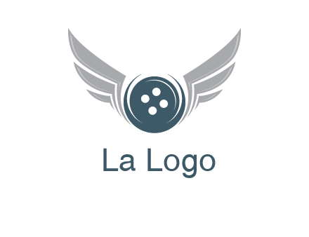 wings around the circle button
