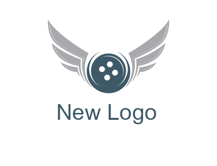 wings around the circle button