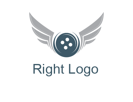 wings around the circle button