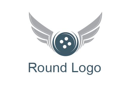 wings around the circle button