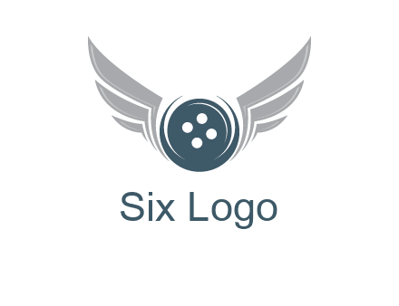 wings around the circle button