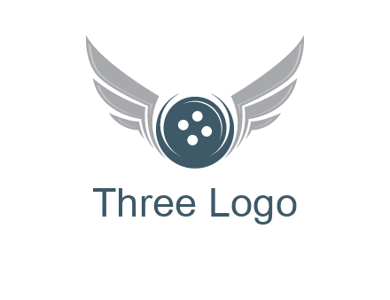 wings around the circle button
