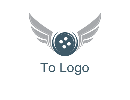 wings around the circle button