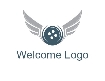 wings around the circle button