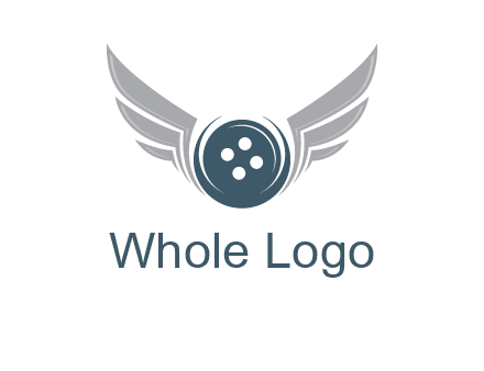 wings around the circle button