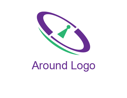 keyhole inside a circle logo