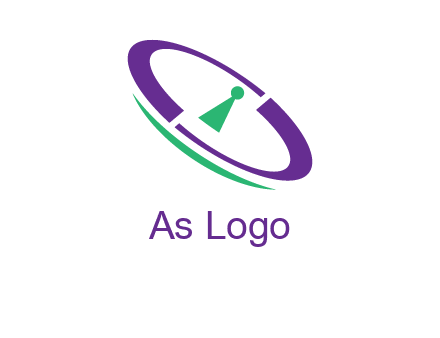 keyhole inside a circle logo