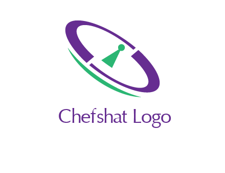 keyhole inside a circle logo
