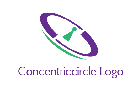 keyhole inside a circle logo