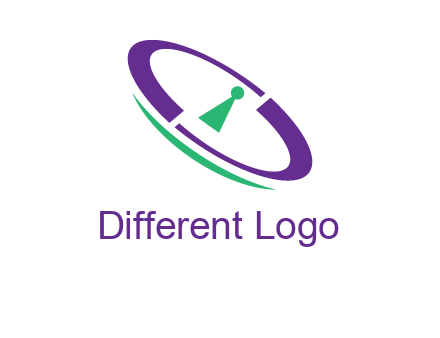 keyhole inside a circle logo