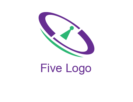 keyhole inside a circle logo