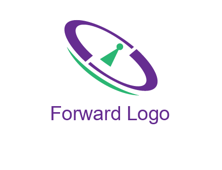 keyhole inside a circle logo