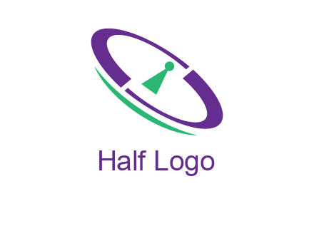 keyhole inside a circle logo