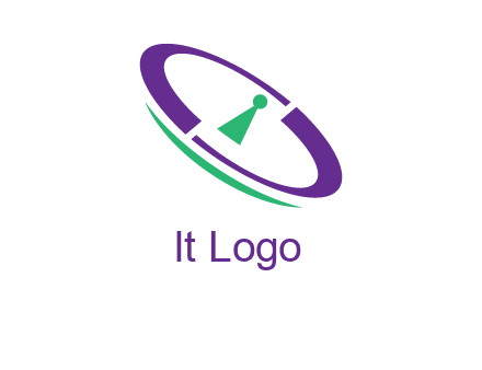 keyhole inside a circle logo