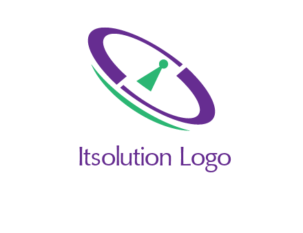 keyhole inside a circle logo