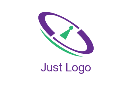 keyhole inside a circle logo