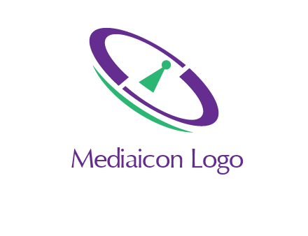 keyhole inside a circle logo