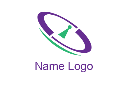 keyhole inside a circle logo