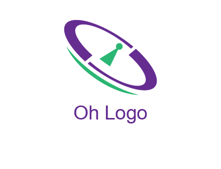 keyhole inside a circle logo
