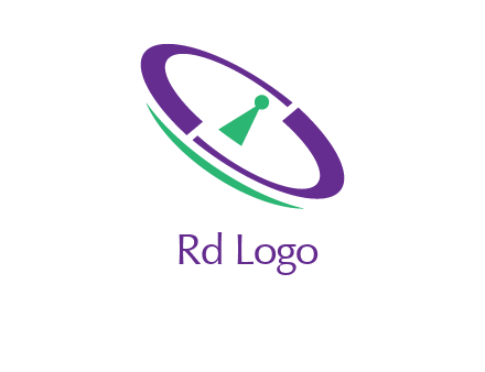 keyhole inside a circle logo