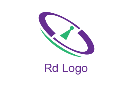 keyhole inside a circle logo