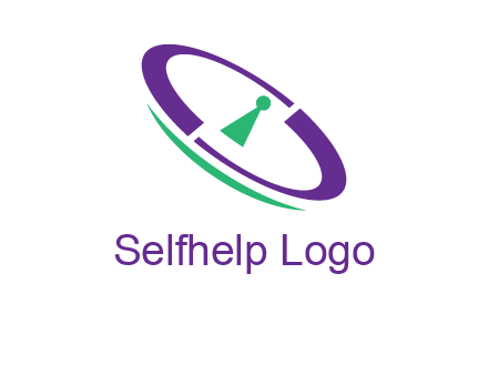 keyhole inside a circle logo