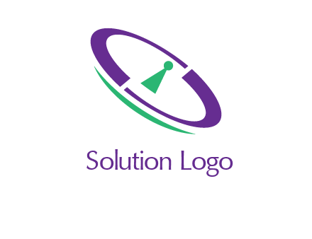 keyhole inside a circle logo