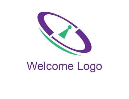 keyhole inside a circle logo