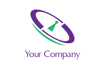 keyhole inside a circle logo