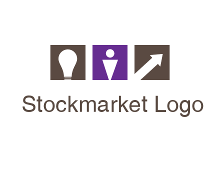 boxes with a direction arrow, light bulb and man icon inside