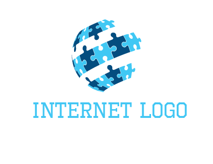 puzzle pieces connecting the wold logo
