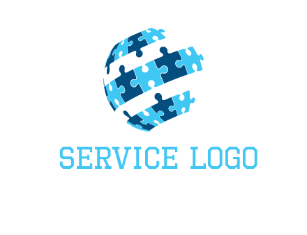 puzzle pieces connecting the wold logo