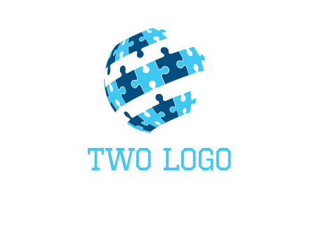 puzzle pieces connecting the wold logo