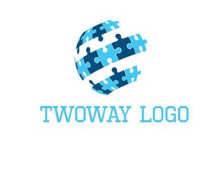 puzzle pieces connecting the wold logo