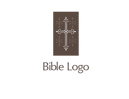 bible logo with a cross