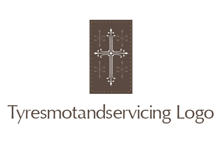 bible logo with a cross
