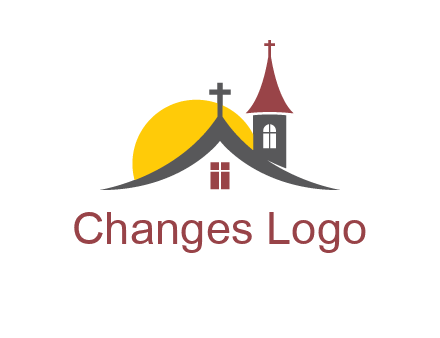 sunset on the church roof logo