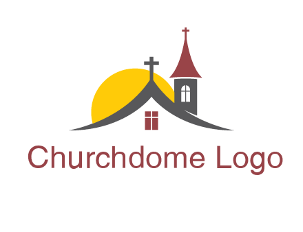 sunset on the church roof logo