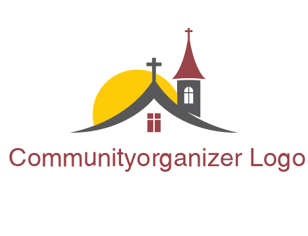 sunset on the church roof logo