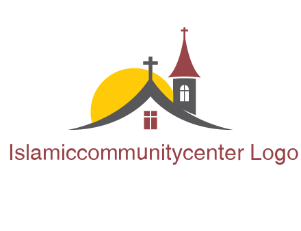 sunset on the church roof logo