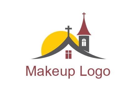 sunset on the church roof logo