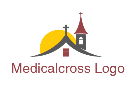 sunset on the church roof logo